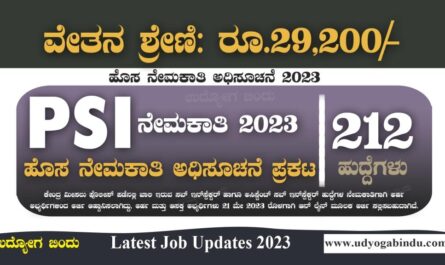 PSI ಹುದ್ದೆಗಳ ಭರ್ತಿಗೆ ಅಧಿಸೂಚನೆ ಪ್ರಕಟ - CRPF Recruitment 2023