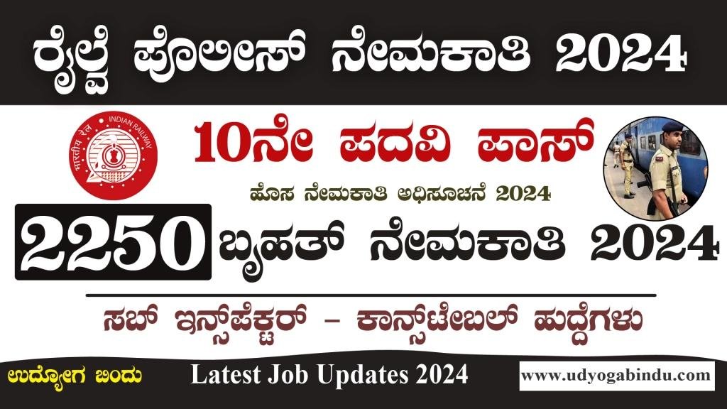 ರೈಲ್ವೆ ಪೊಲೀಸ್ 2250 ಬೃಹತ್ ನೇಮಕಾತಿ 2024