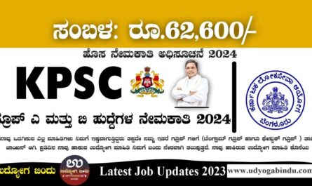 KPSC ನೇಮಕಾತಿ ಅಧಿಸೂಚನೆ 2024 - KPSC Recruitment 2024